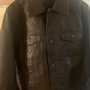 Men's Black Leather Jacket